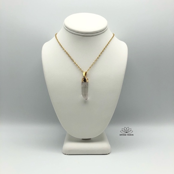 Clear Quartz Necklace | Natural Quartz | - Picture 10 of 16